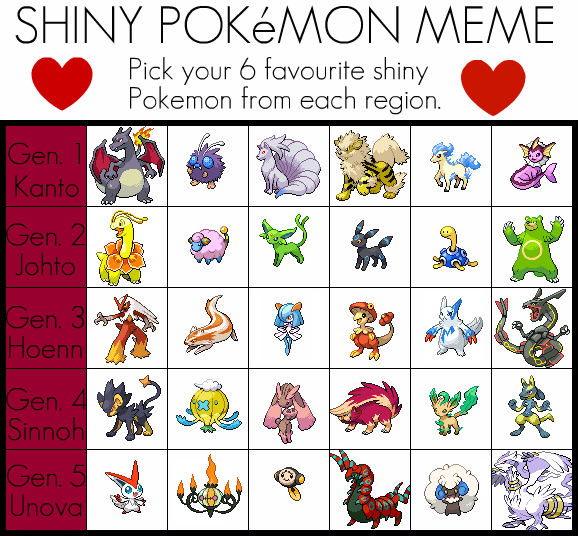 Shiny Pokemon Meme By Elliexero On Deviantart Shiny Pokemon Meme By Elliexero On Deviantart