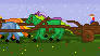 Wagon Horses Pixel