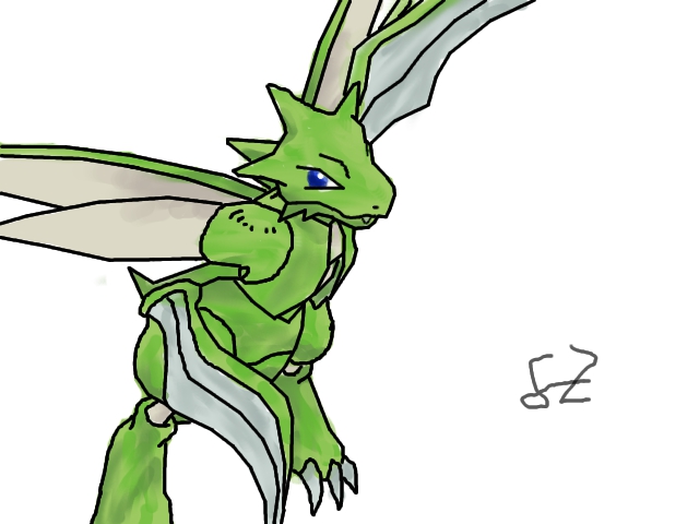 Scyther Coloured