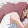 Kushina hugged baby Naruto tearfully