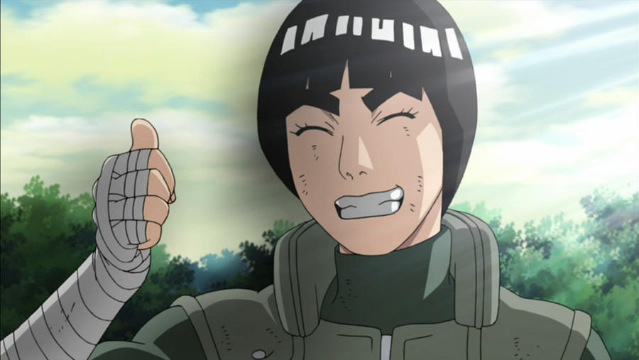 Rock Lee's smile and thumb up by TheBoar on DeviantArt