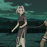 Naruto tied Sakura to avoid getting lost..