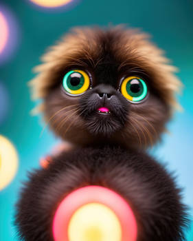 Cute and strange beasts - Black Ballcat