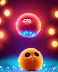 Cute and strange beasts - Two friends