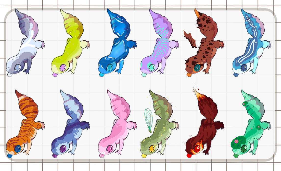 Moonlight Gecko Deviantart Gecko Adopts // 12/12 OPEN by CoIye on DeviantArt