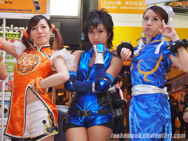 street fighter x tekken - xiaoyu, asuka, chun li 2