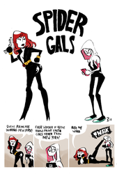 SPIDER GALS TO THE RESCUE!