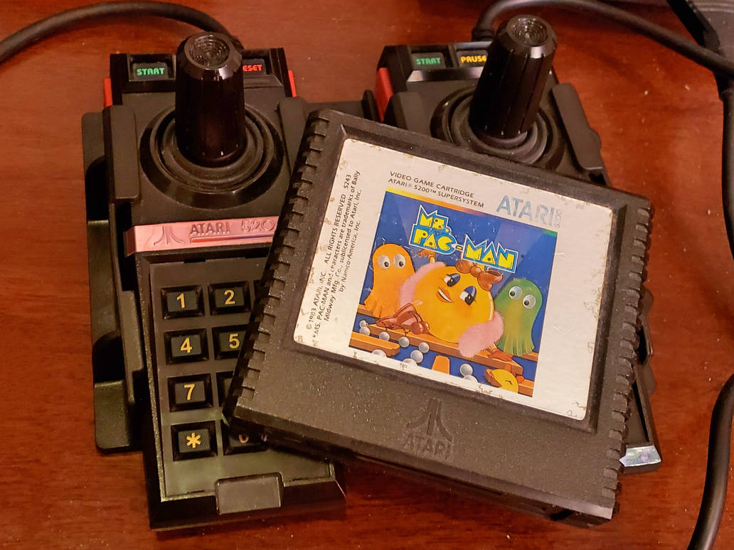 Ms Pac-Man with Atari 5200 Controller Holder by GameUniverso on DeviantArt