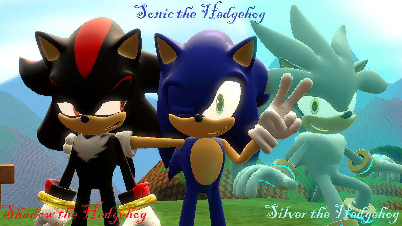 Sonic, Silver and Shadow by SoriaD on DeviantArt