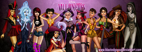 Facebook Timeline Cover - Disney Villainettes