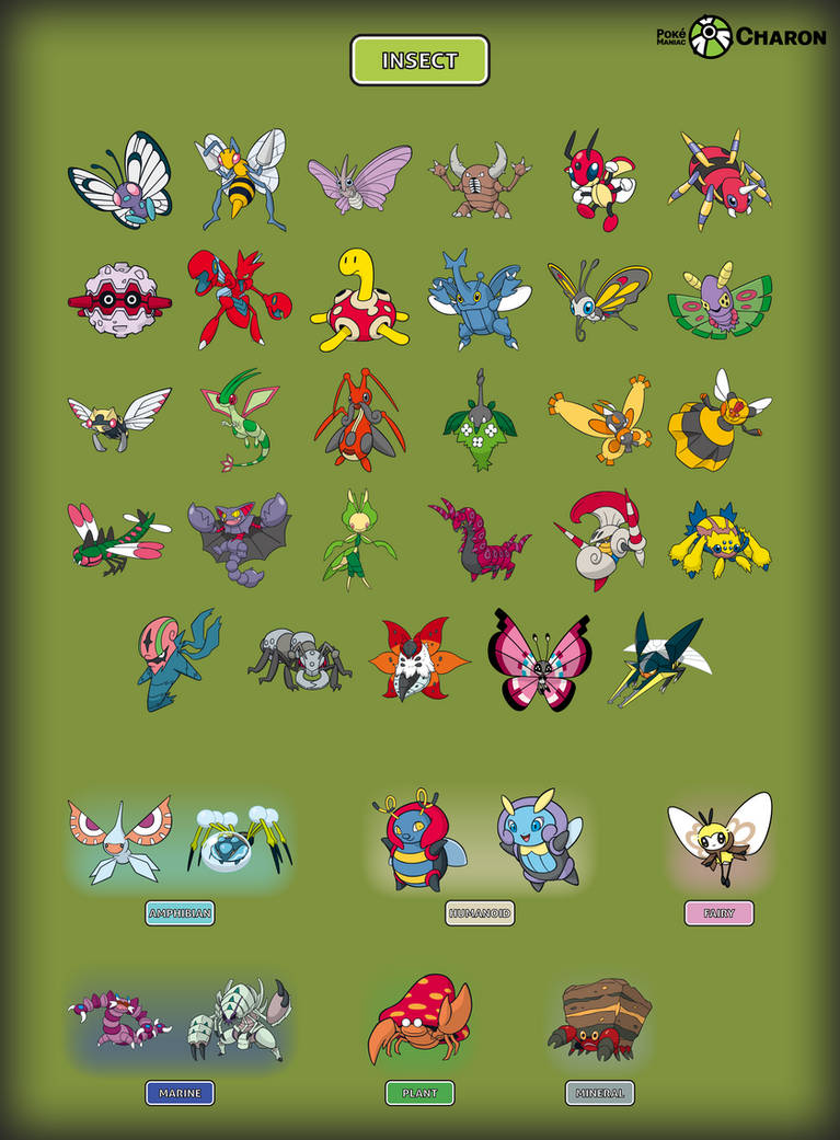 Insect Pokemon by AdeptCharon on DeviantArt