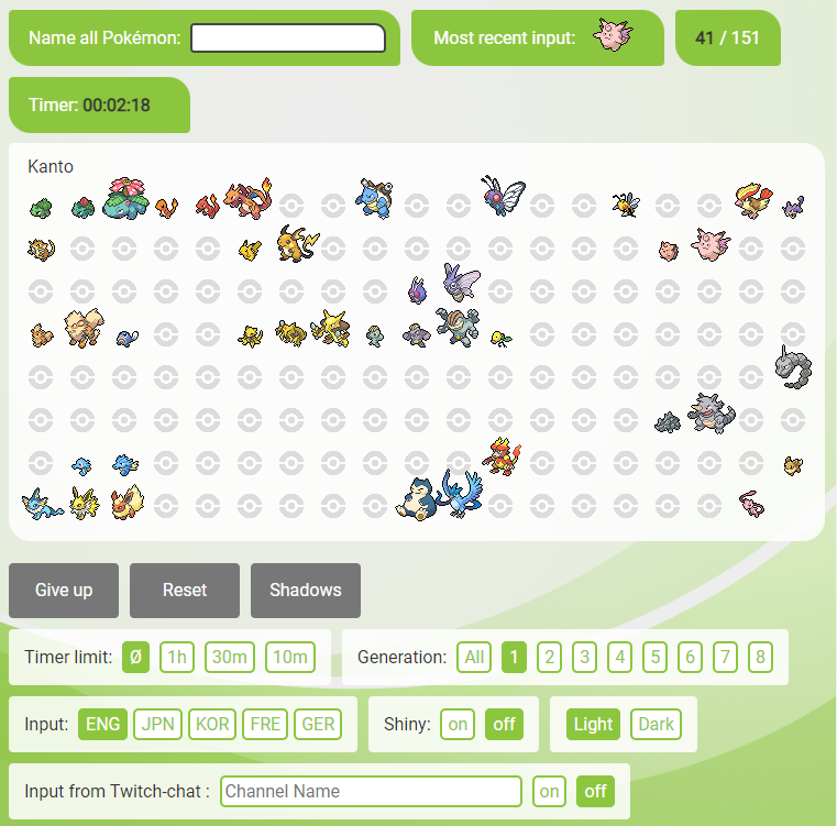 4 Gen Pokemon (Eng)  Pokemon names, 151 pokemon, Fairy type pokemon