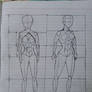 Female Body Reference Drawing