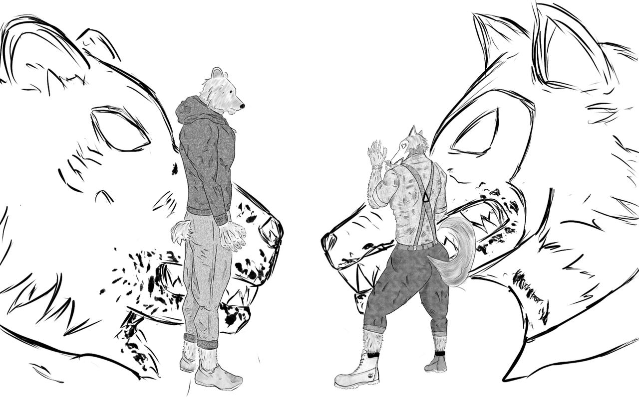 Legoshi vs Riz ~ Beastars by emiliomilaan on DeviantArt