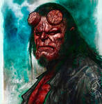 Old Man Hellboy by VoglerIllustrationz