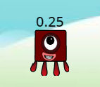 Numberblock 0.25 by BluShneki522 on DeviantArt