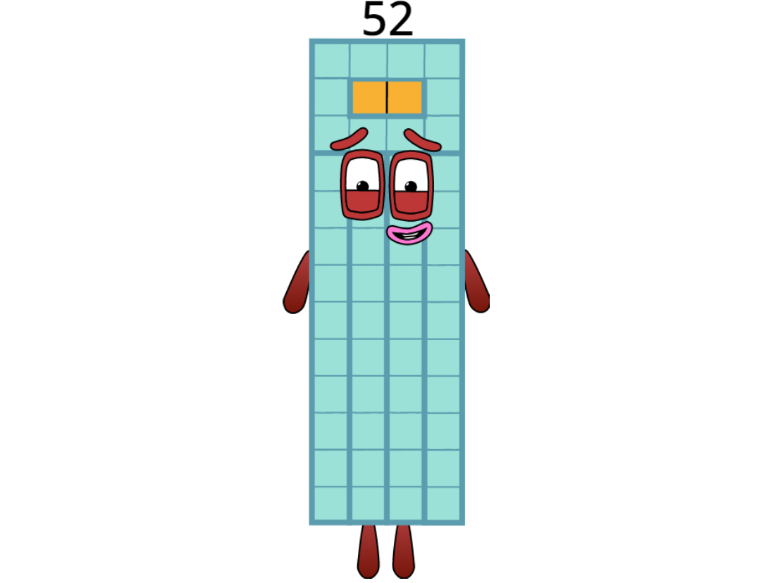 Number Block Fifty Two Numberblock Unlucky Fifty-Two by BluShneki522 on DeviantArt