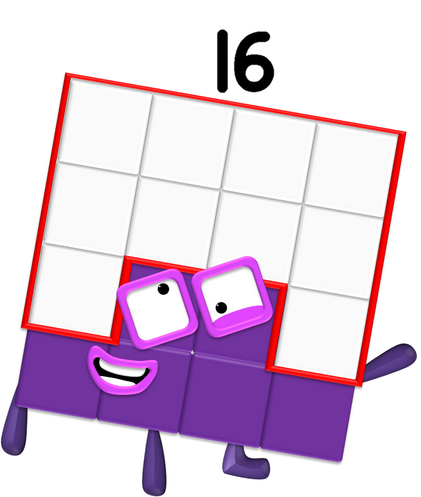 Numberblocks Silly Numberblocks: Silly Sixteen by BluShneki522 on DeviantArt