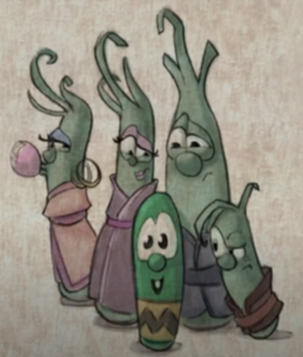 Scallion Deviantart The Scallion family and a cucumber by BluShneki522 on DeviantArt