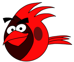 Red J. Bird from Angry Birds May Ham