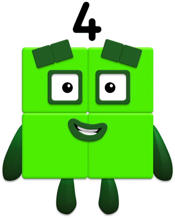 Numberblock Four With My Updated Rigs By Blushneki522 On Deviantart