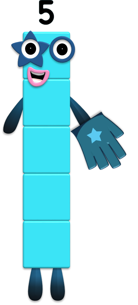 Numberblock Five (with my updated rigs) by BluShneki522 on DeviantArt