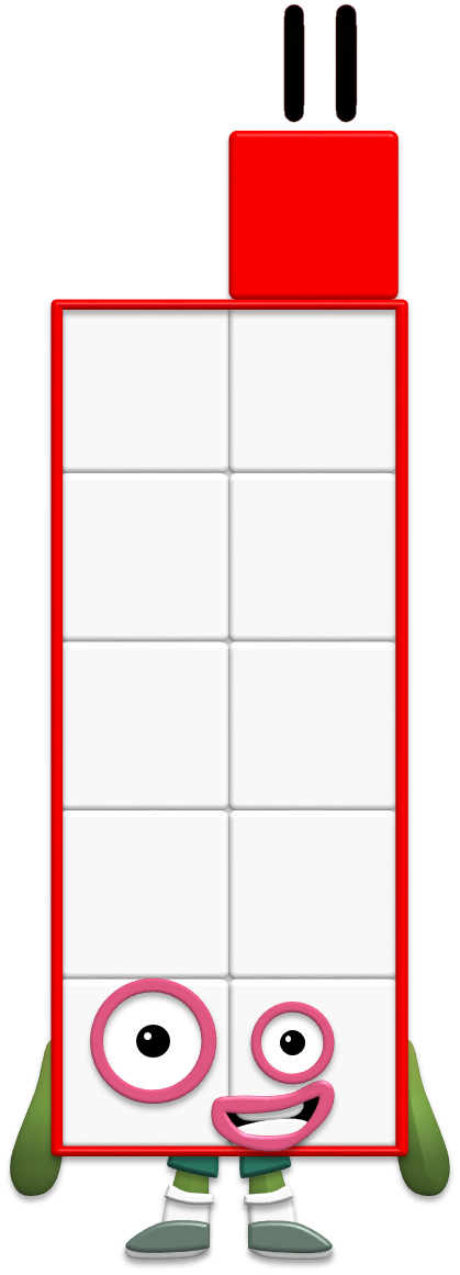Numberblock Eleven (with my updated rigs) by BluShneki522 on DeviantArt