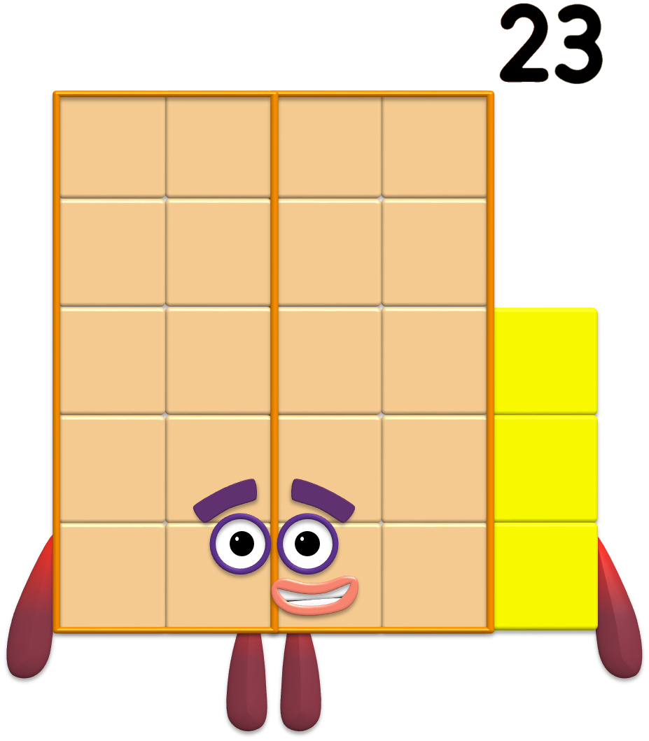 Number Blocks Rigs Powerpoint Numberblock Twenty-Three (with my updated rigs) by BluShneki522 on ...