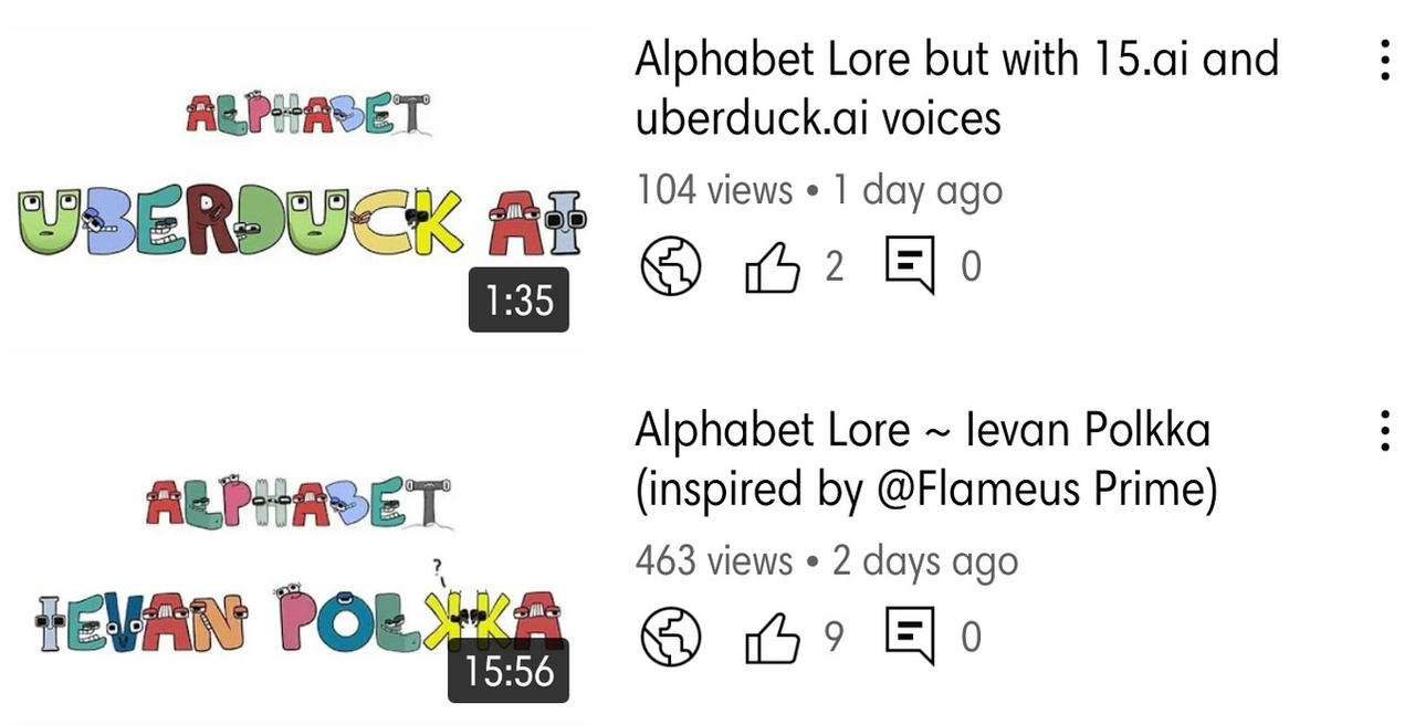 My Alphabet Lore videos became a success! by BluShneki522 on DeviantArt