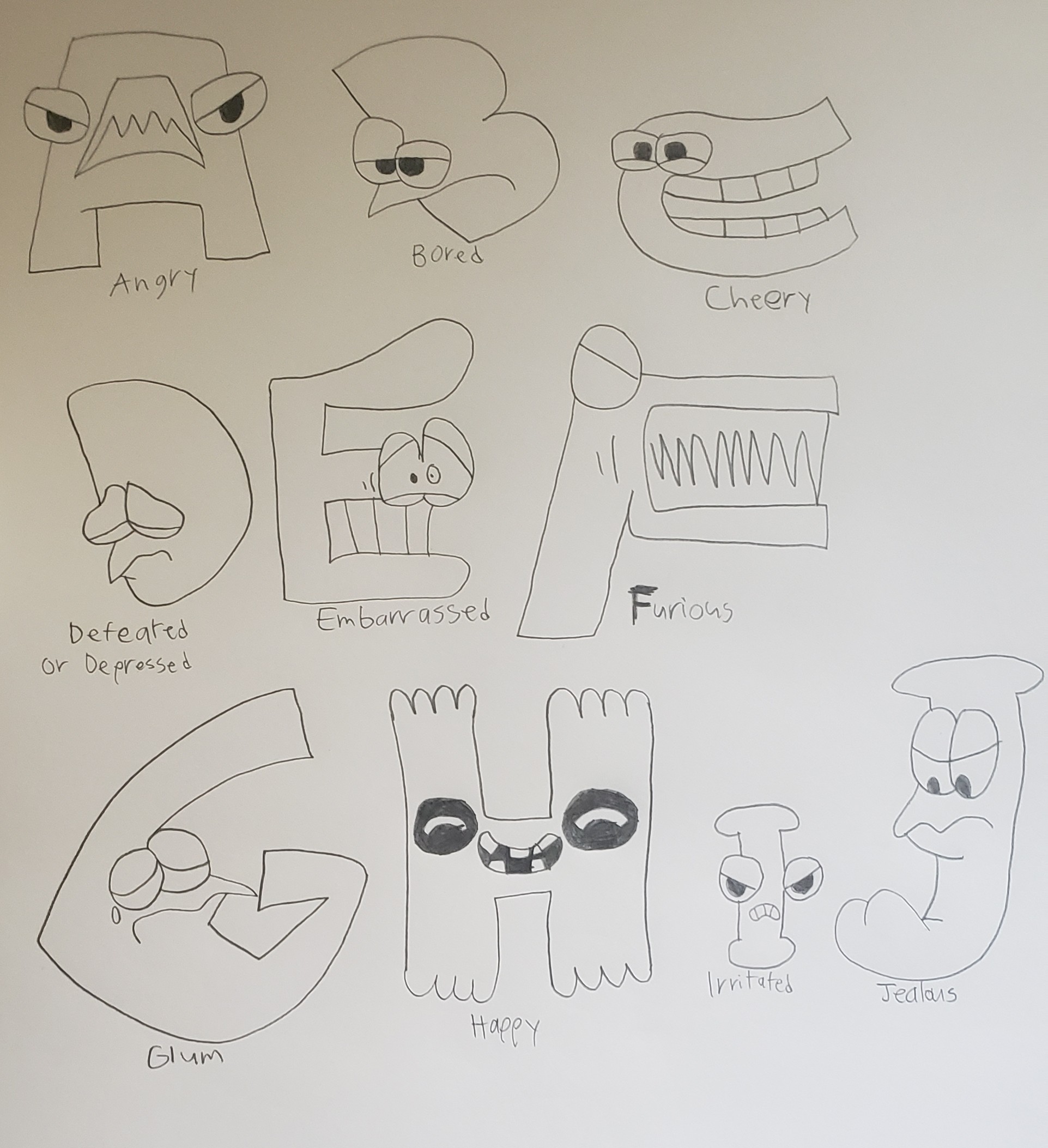 Alphabet Lore E in SpongeBob style by BluShneki522 on DeviantArt