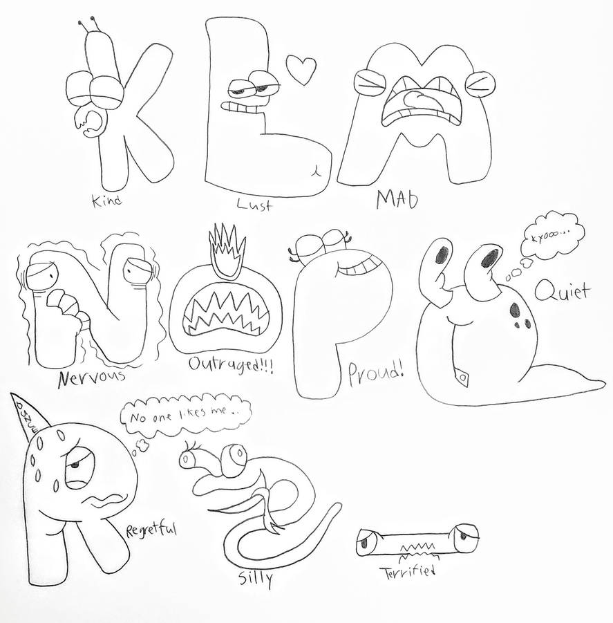 New Alphabet Lore but With Emotions