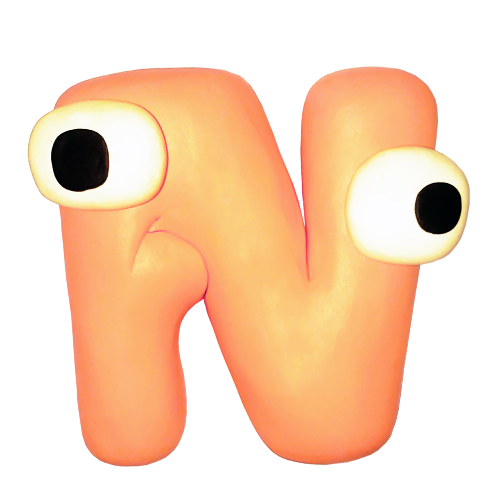 N from Alphabet Lore in Plasticine by BluShneki522 on DeviantArt