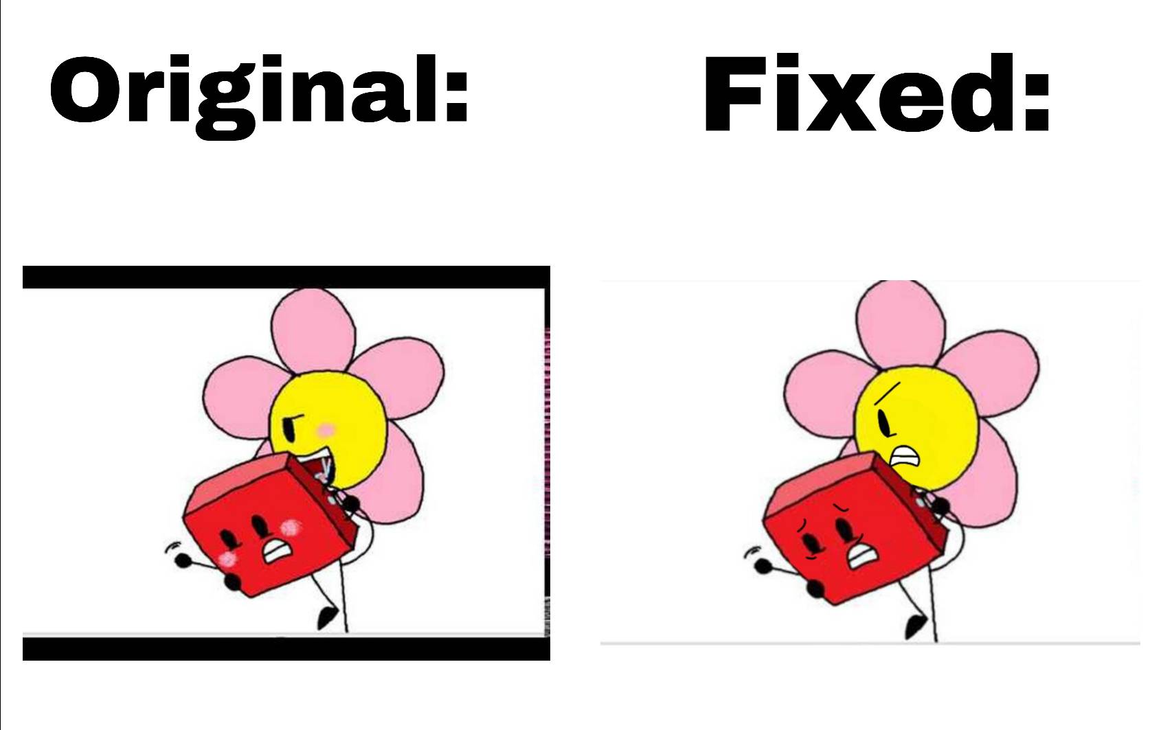 Fixing BFDI Sus and Cringe arts Part 1 by JustARocky on DeviantArt