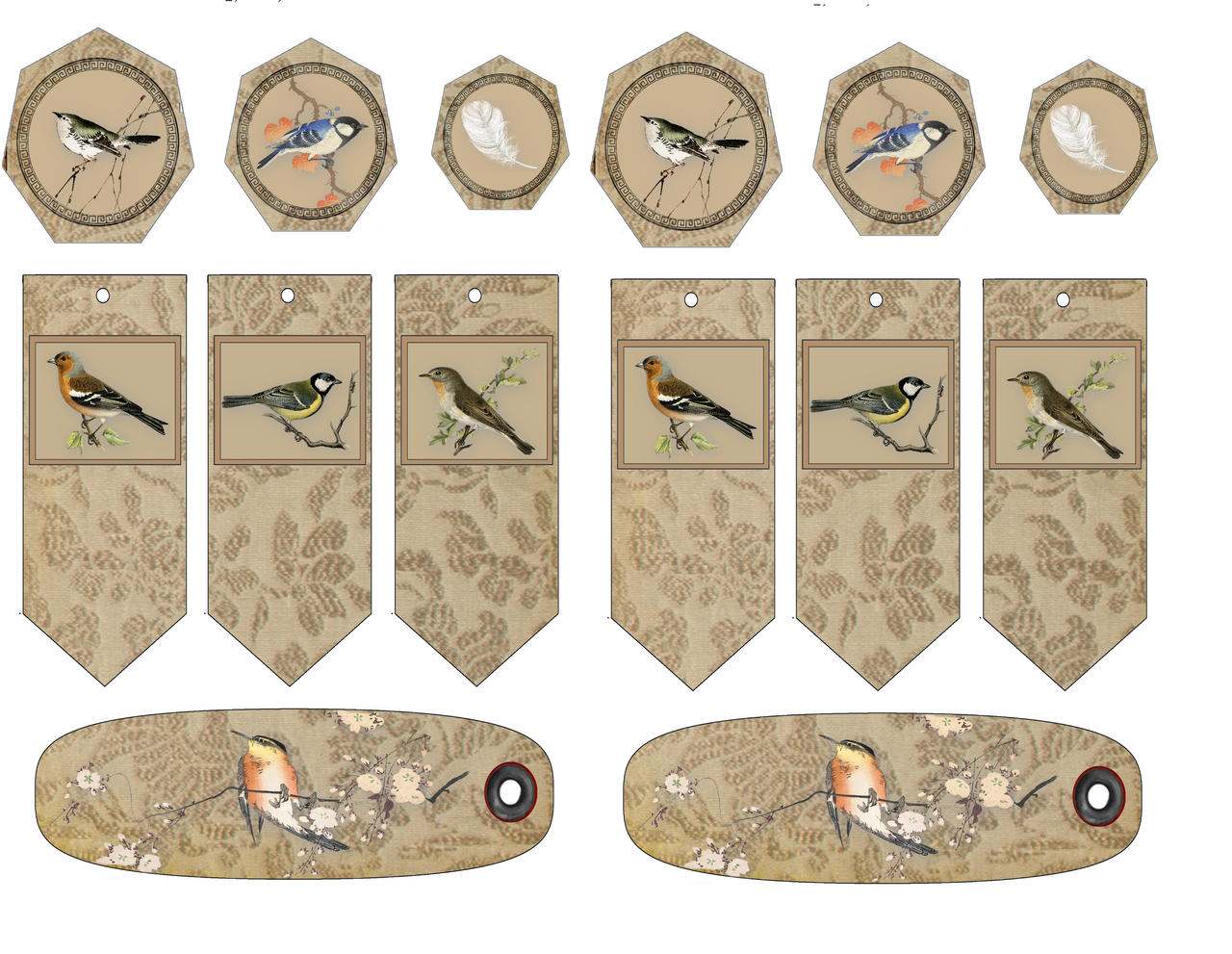 Bird Brown Tags by Eclecticmarty on DeviantArt