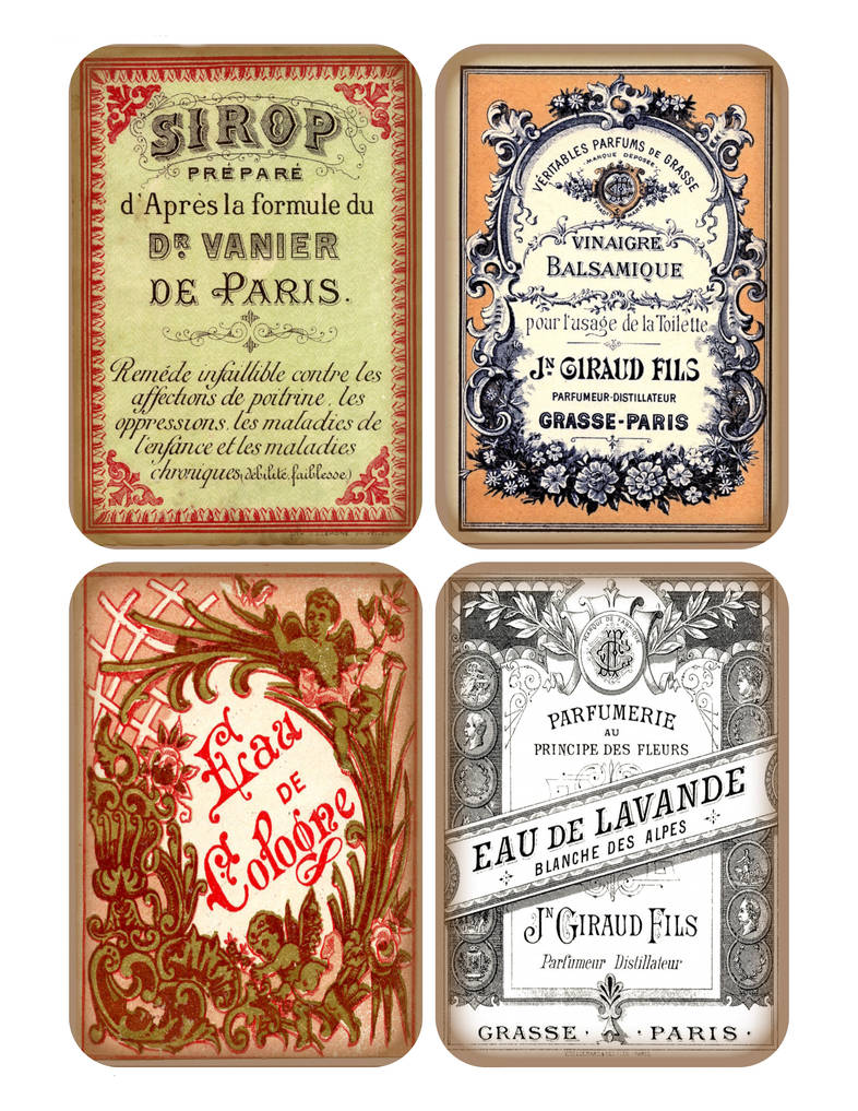 French Custom Label French Label Journaling Cards by Eclecticmarty on DeviantArt