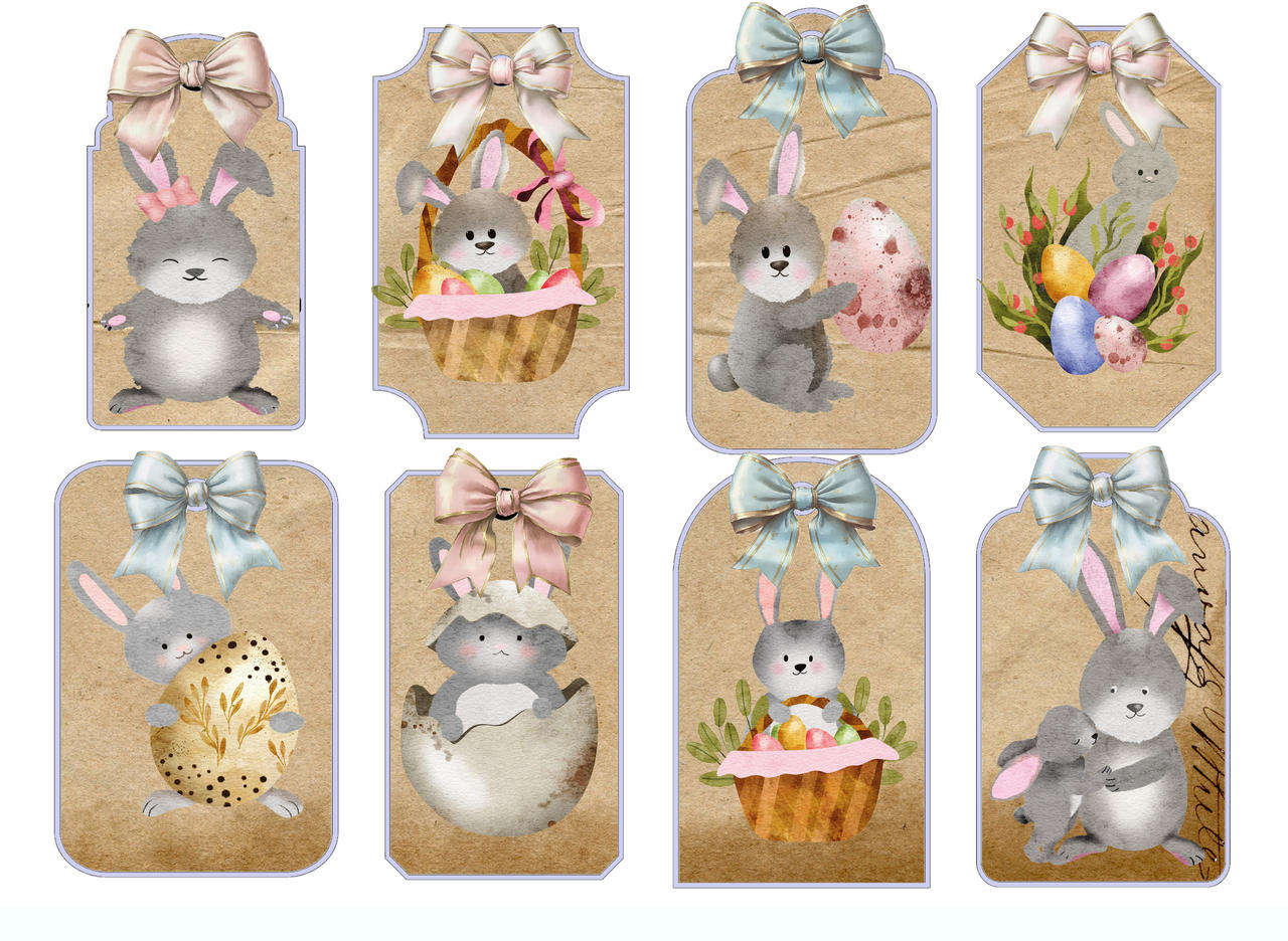 Easter Bunny Tags by Eclecticmarty on DeviantArt