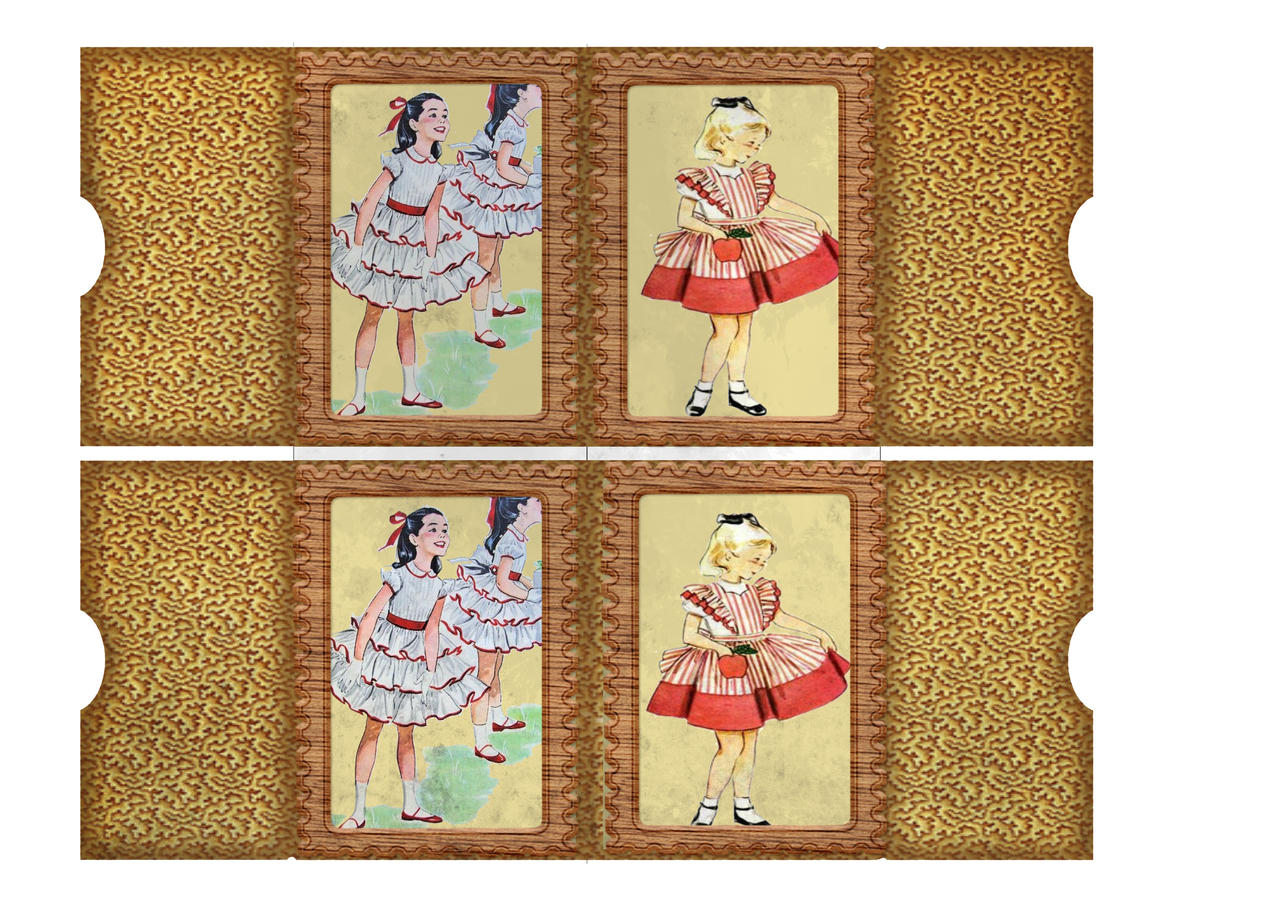 Girl File Set Pattern girls folders by Eclecticmarty on DeviantArt