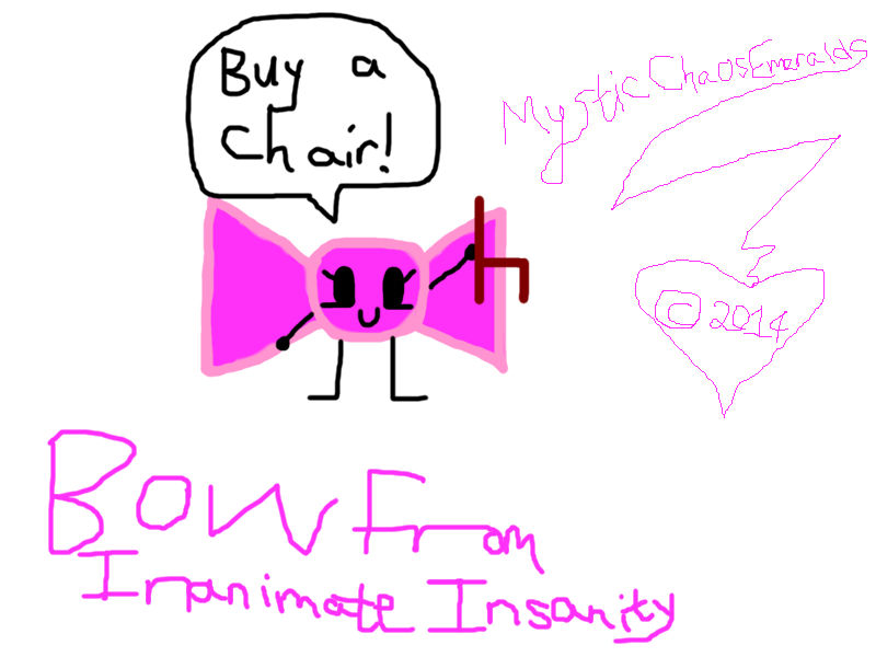 Bow from Inanimate Insanity by MysticChaosEmeralds on DeviantArt
