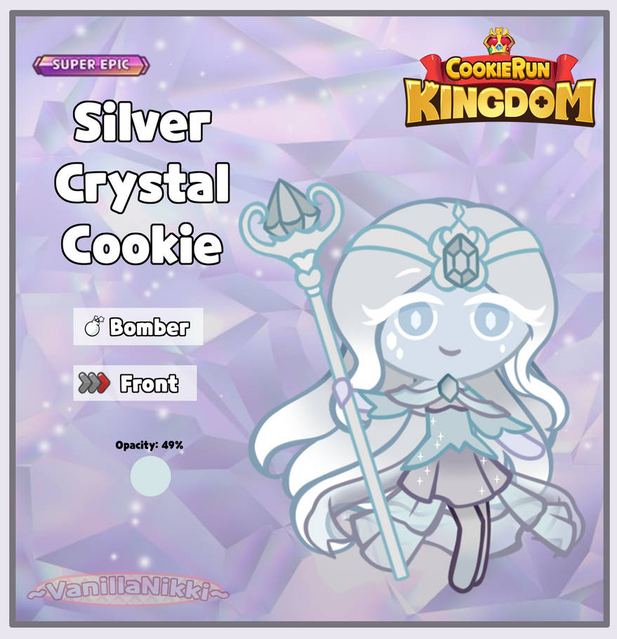 CRK OC || Silver Crystal Cookie by xXNoemiteaXx on DeviantArt