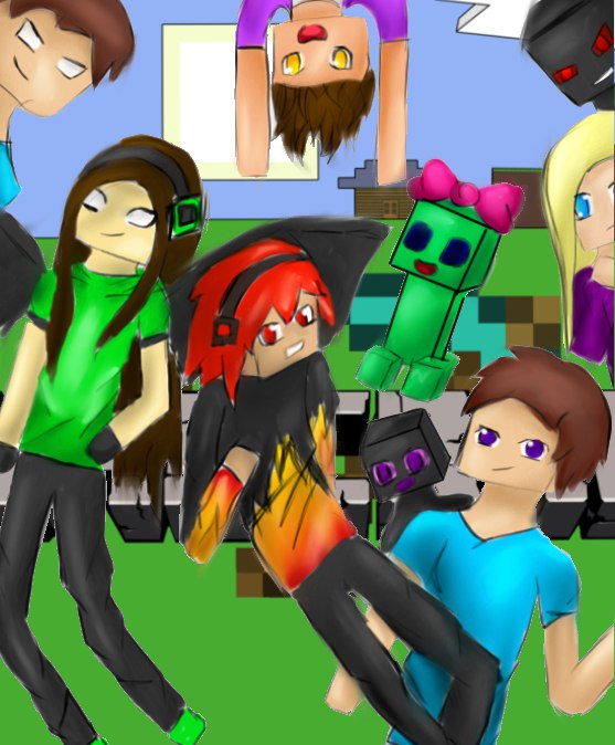 Friend Minecraft Background Minecraft friends by Sonyashca on DeviantArt