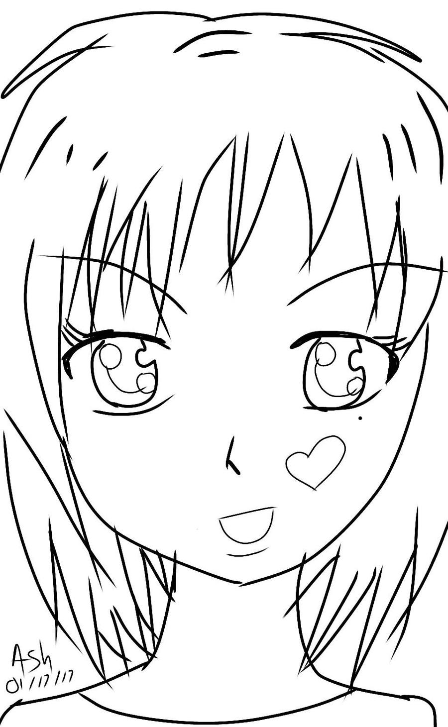 Anime Girl coloring page part 20 by Rosepetaldream on DeviantArt