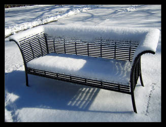 Snowy Bench