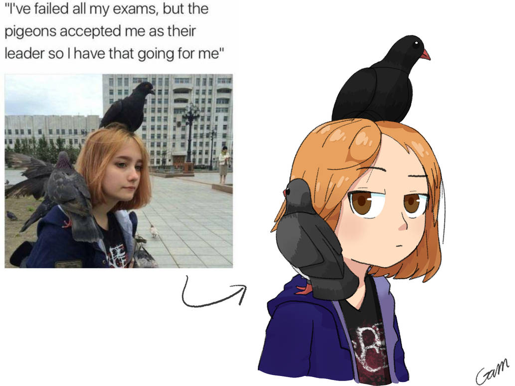 Leader of Pigeons (Meme Redraw) by GoodOlGamma on DeviantArt