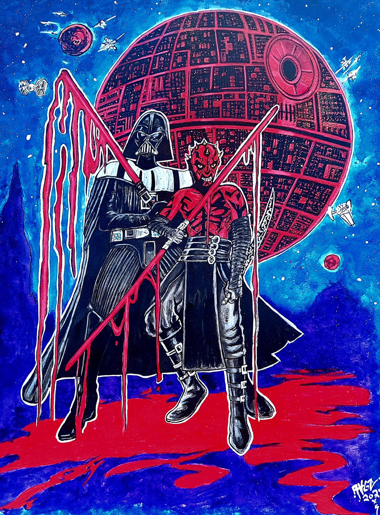 Darth Vader and Darth Maul