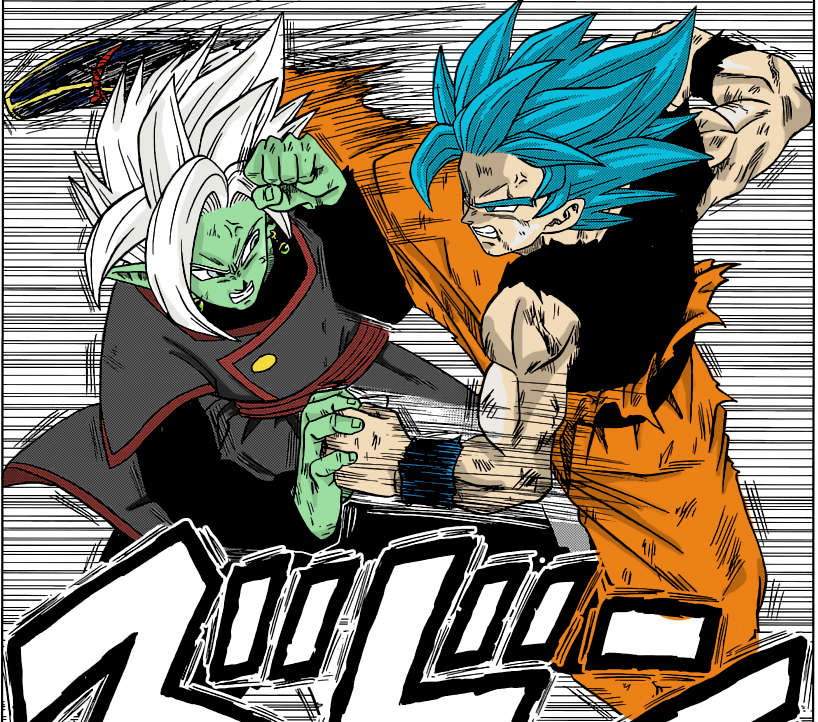 I colored a panel from the newest DB Super manga : r/dbz