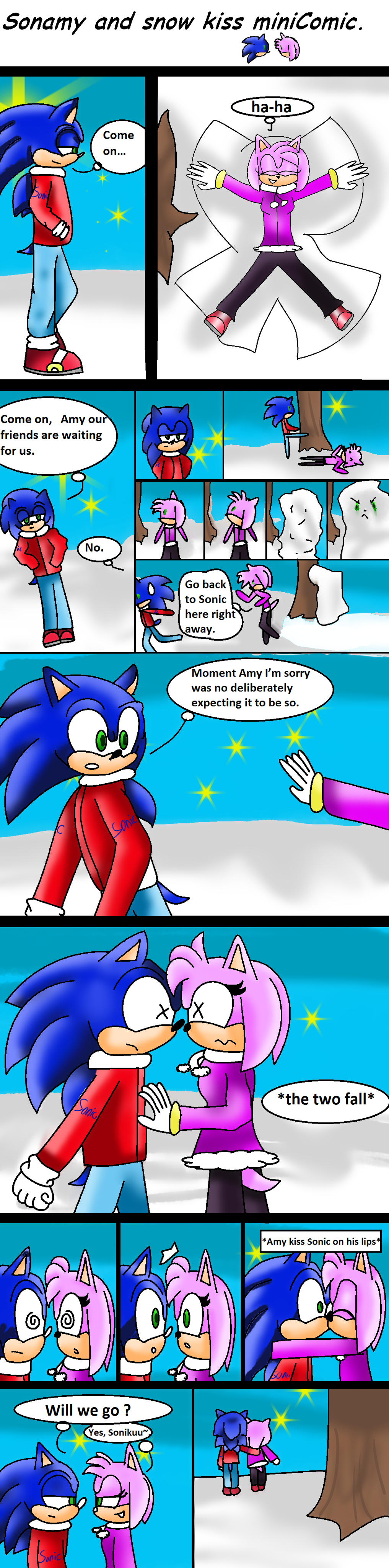 sonamy valentines kiss by Sonicsis on DeviantArt