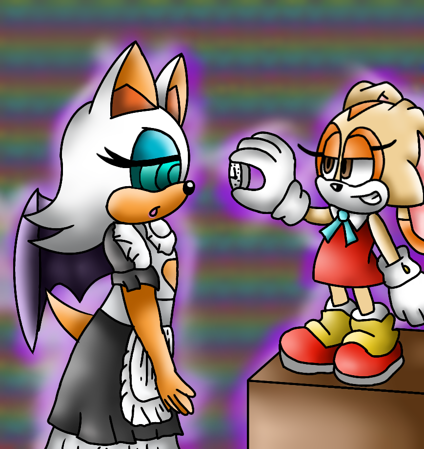Deviantart Rouge Cream Cream hypnotizes Rouge in a meid uniform by DarkStar29200405 on DeviantArt