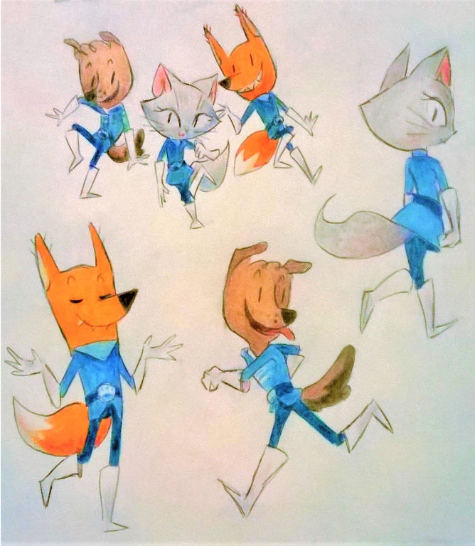 Commander Clark Fox Commander Clark and Lovely Officers! by Lallelol on DeviantArt