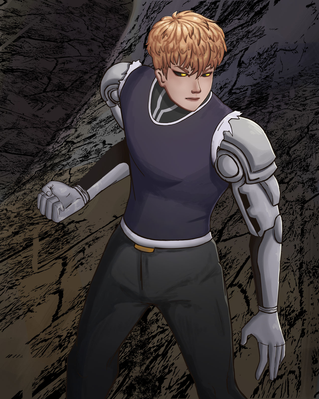 Genos (One Punch Man) by kyogrena on DeviantArt