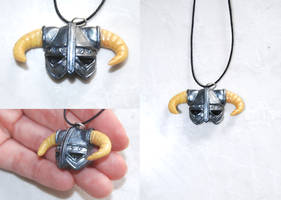 Skyrim Pendant - Polymer clay